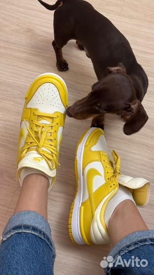 Кроссовки nike dunk low twist yellow