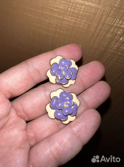 Серьги прованс сиреневые