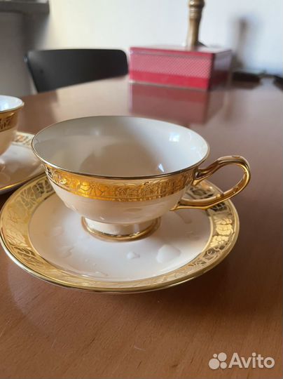 Чайная пара костяной фарфор