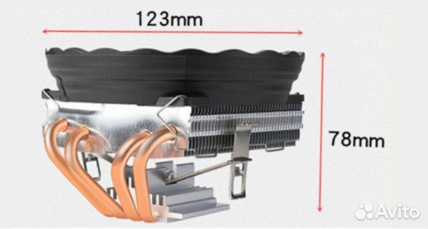 Кулер для процессора lga 2011-3 4PIN PWM Top Flow