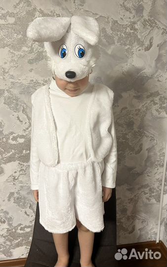 Новогодний карнавальный костюм зайчик прокат