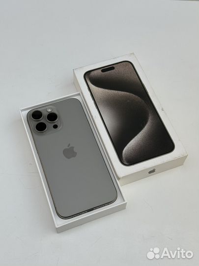 iPhone 15 pro max 256 гб natural titanium sim+esim