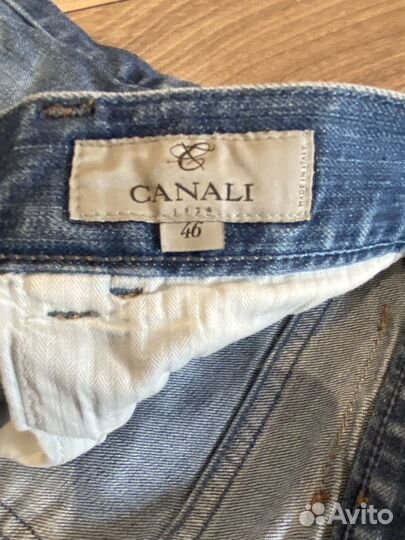 Джинсы Canali 46 синие