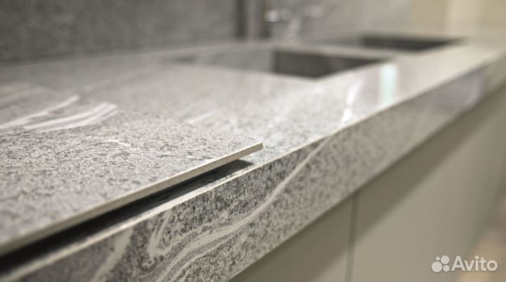 Ступени откосы столешницы из керамогранита