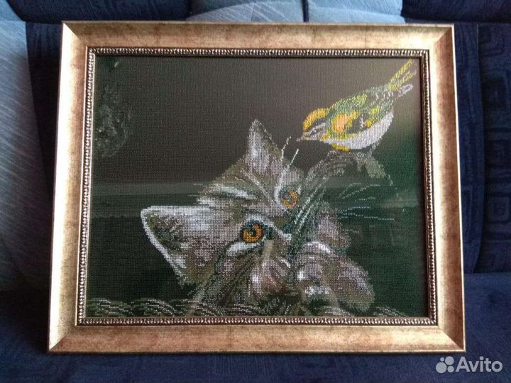 Картины вышивки ручной работы