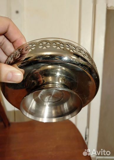 Конфетница мельхиор СССР