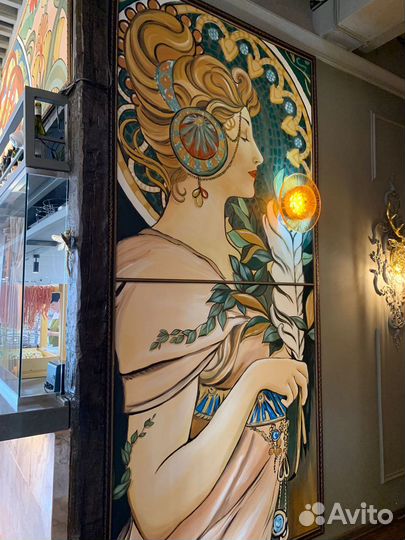 Роспись стен, портреты, декоративная штукатурка