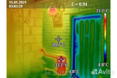 Промывка отопления и водопровода. Тепловизор