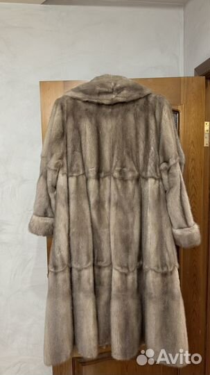 Шуба из песца длинная