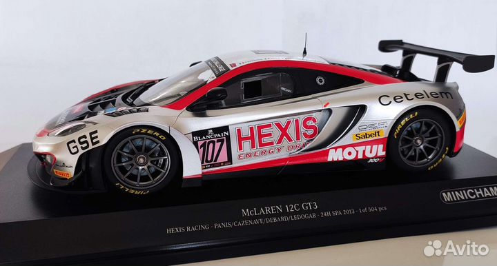 McLaren 12C GT3 minichamps 1/18