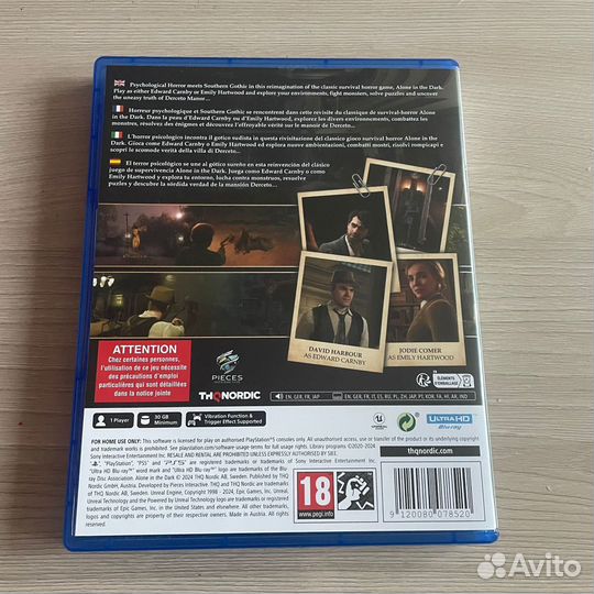 Диск для Ps5 - Alone in the dark