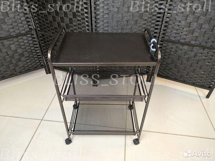 Тележка этажерка сетчатая