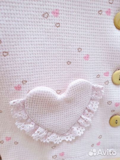 Комплект, 100% хлопок. Турция. 62,68,74,80