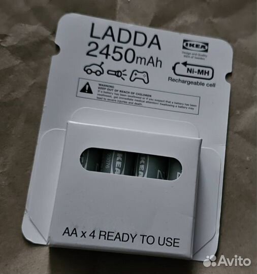 Аккумулятор IKEA Ladda новые.Япония Eneloop 4 шт