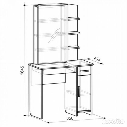 Трюмо с зеркалом