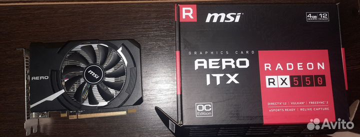 Видеокарта rx 550 4gb
