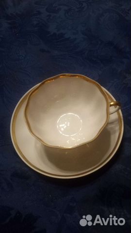 Чашка с блюдцем Дулево