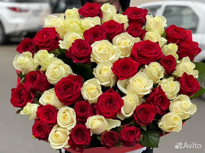 51 роза Розы Букет роз доставка 101 роза