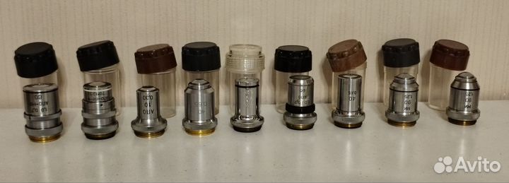 Объективы для микроскопа 9 шт