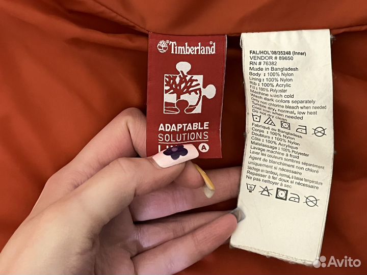 Стеганый бомбер Timberland оригинал