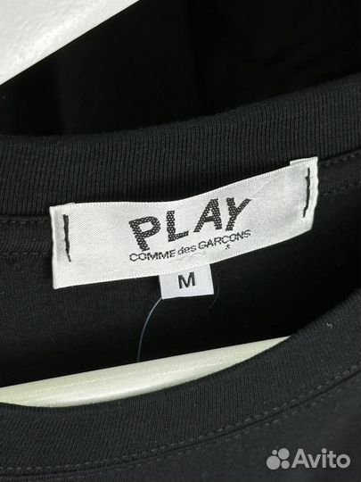 Лонгслив cdg белый черный