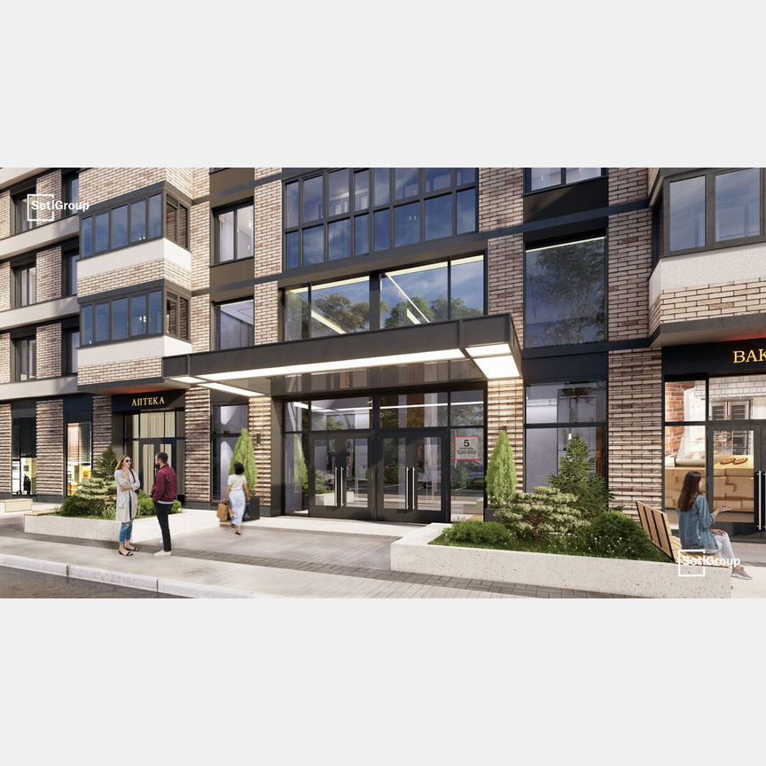 1-к. квартира, 30,7 м², 12/12 эт.