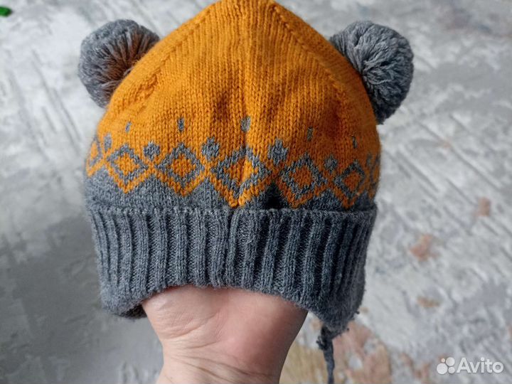 Шапка для мальчика осень 42-46