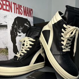 Кроссовки rick owens geobasket на руках