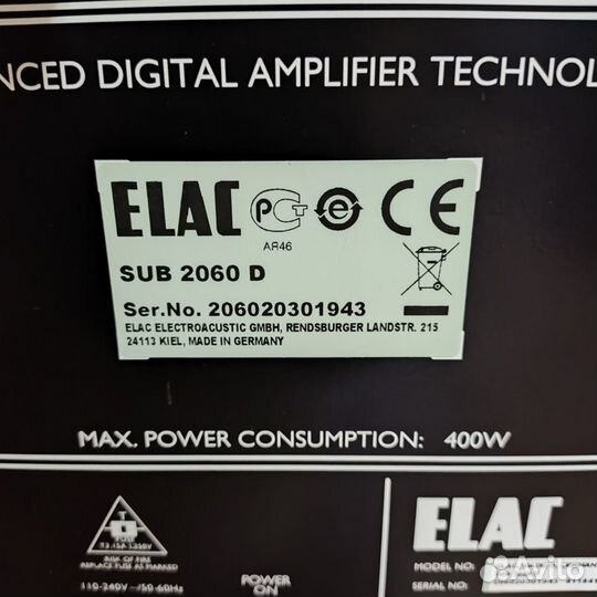 Сабвуфер Elac SUB 2060 D