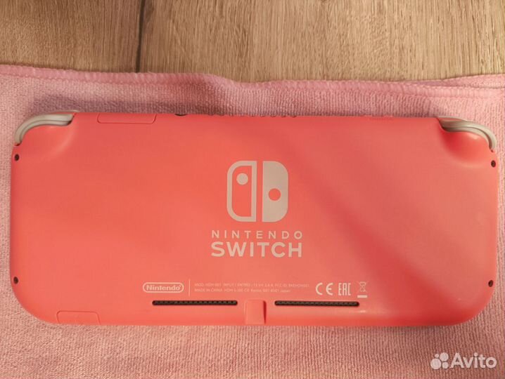 Nintendo switch lite coral прошитая sd 128gb