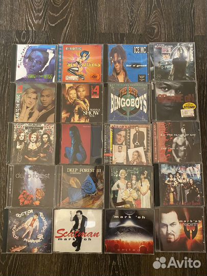 Eurodance, Europop, Techno - фирменные CD диски