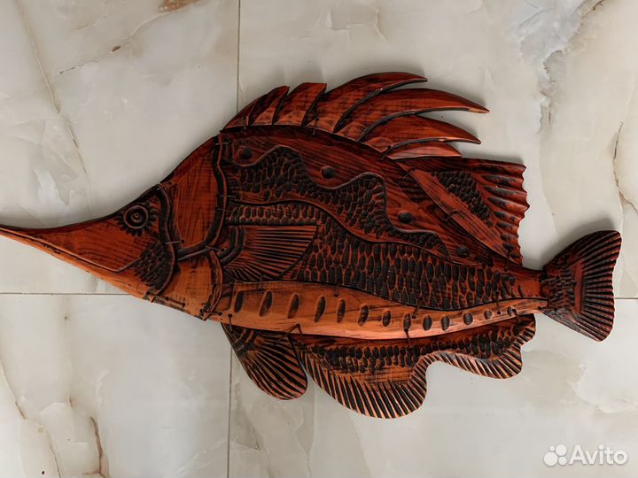 Рыбы из дерева, ручной работы
