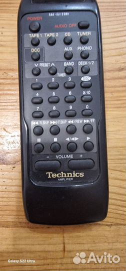 Пульт technics rak-su 129wh