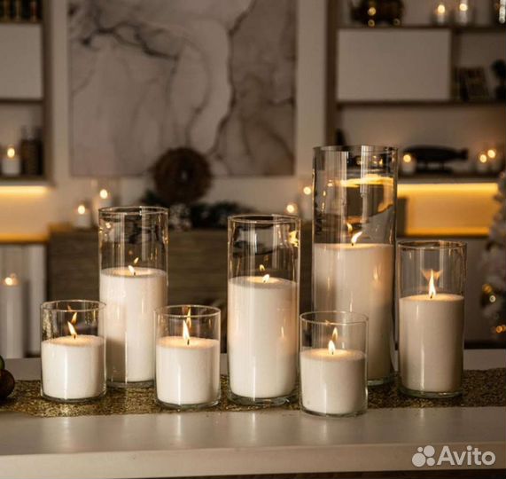 Насыпные интерьерные свечи