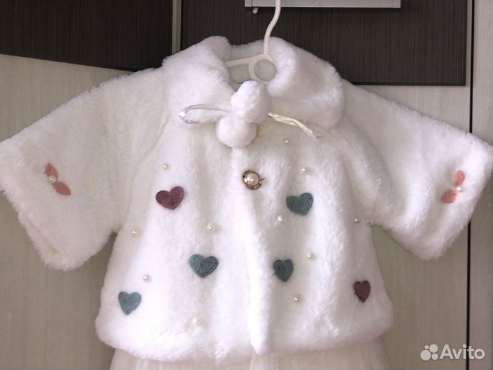 Платье с шубкой