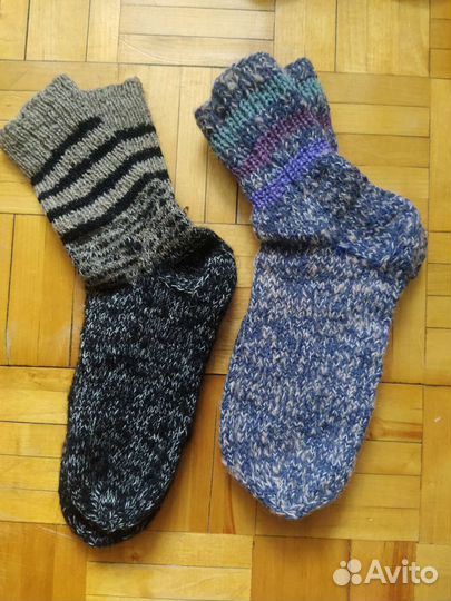 Носки ручной вязки теплые