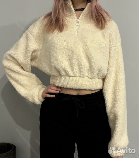 Меховая кофта на замке