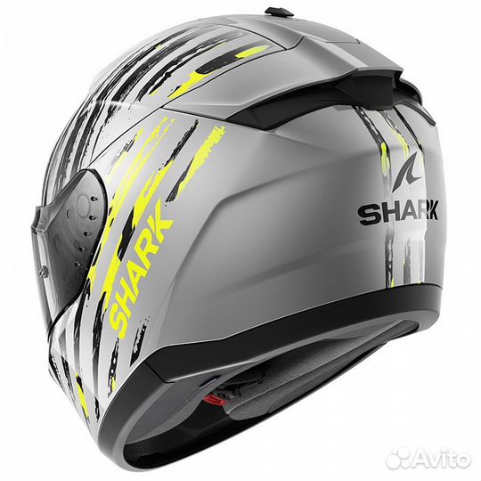 Шлем интеграл Shark ridill 2 assya Silver/Ant