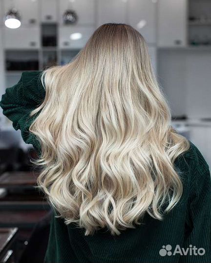 Сливочный блонд, услуги парикмахера
