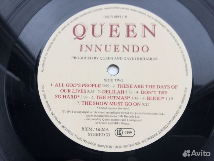 Queen Innuendo lp