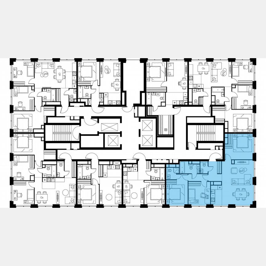 4-к. квартира, 90,9 м², 44/64 эт.