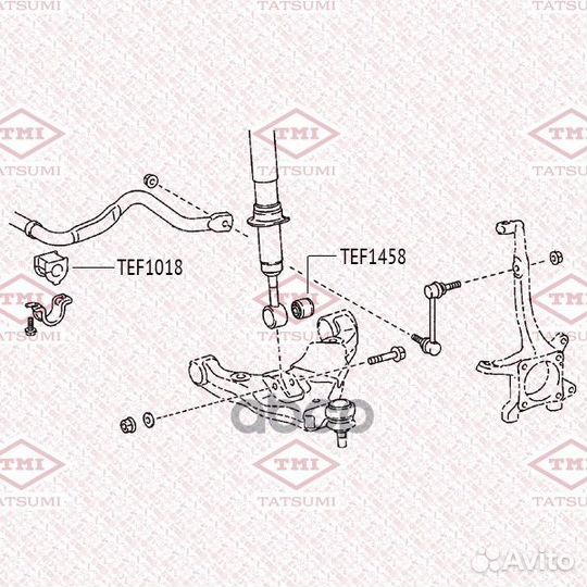 С/блок tatsumi TEF1458 toyota Hilux Surf/Land