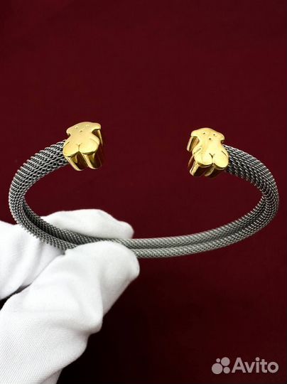 Браслет Tous золото и сталь 750 / 8.38 гр