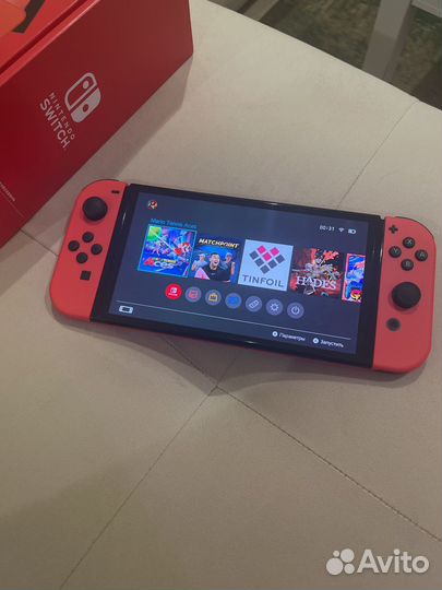 Nintendo Switch oled чип Mario Edition 512gb