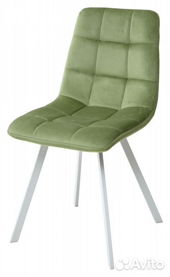 Стул chilli square белый/тк. велюр террариумный