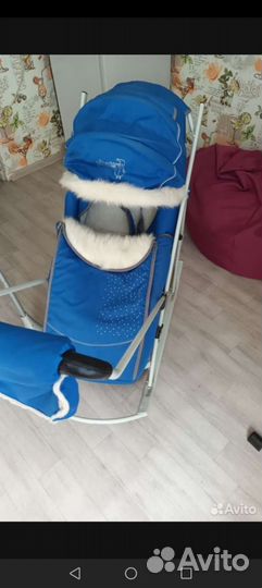 Детские санки коляска