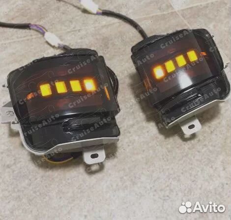 Противотуманные фары Land Cruiser 200 бегающие LED