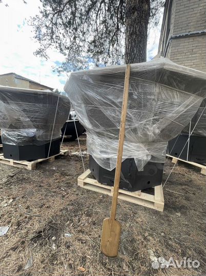 Банный чан на дровах. Купель