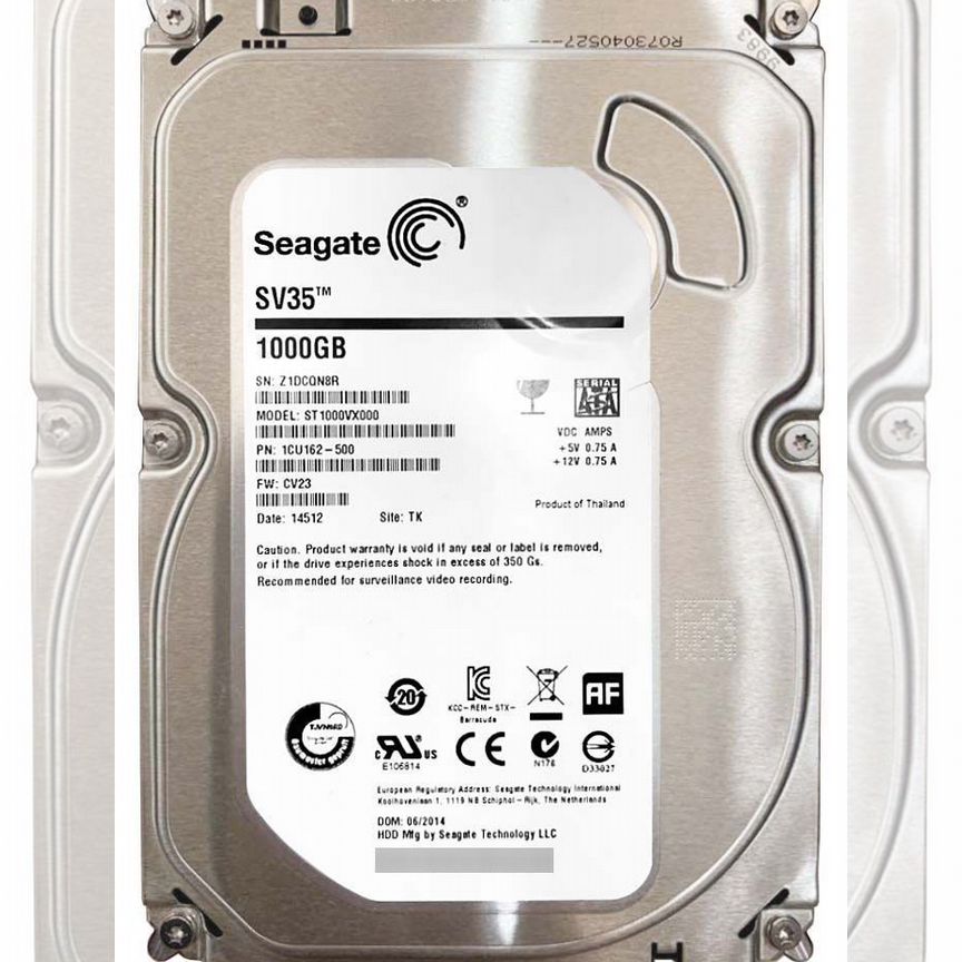 [ST1000VX000] Жесткий Диск Seagate 1tb Sata3 3.5 St1000vx000