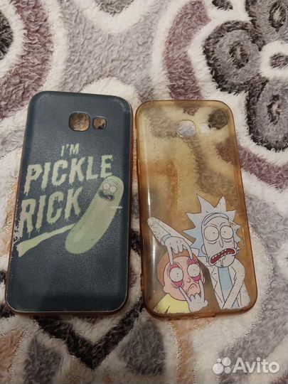 Чехол samsung galaxy a5 2017 (аниме/Рик и Морти)